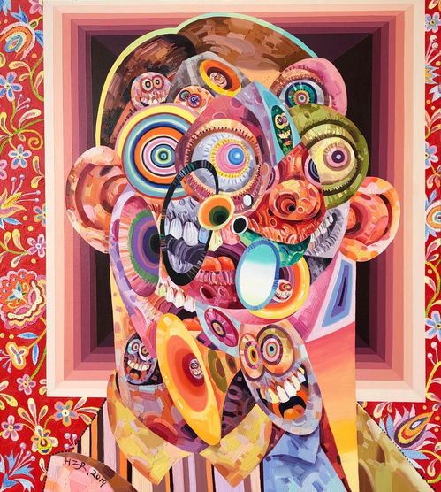 這個叛逆的藝術家,把大花布也畫得這么潮